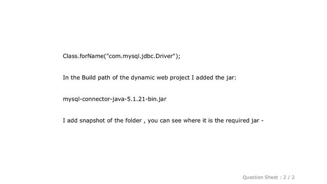 MySQL : Eclipse - add .jar to Dynamic Web Project смотреть онлайн
