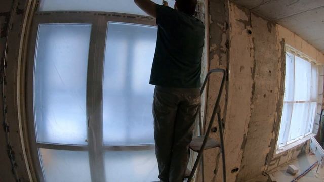 Ремонт квартиры 80м новостройка своими руками►# часть 8► Освещение, Монтаж откосов... смотреть онлайн
