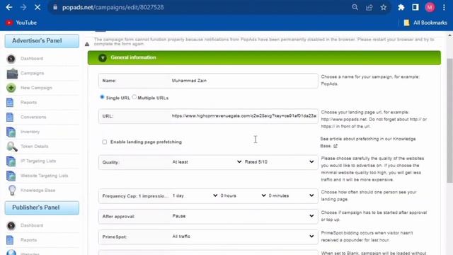 How I Make $12.96 From Adsterra By Running Campaign In Pop Ads | Popads campaign смотреть онлайн
