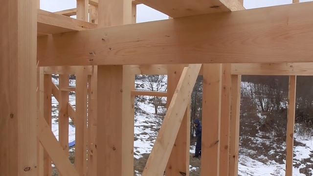 Проект из квартиры в свой каркасный дом 6х9 с террасой. День 9. смотреть онлайн