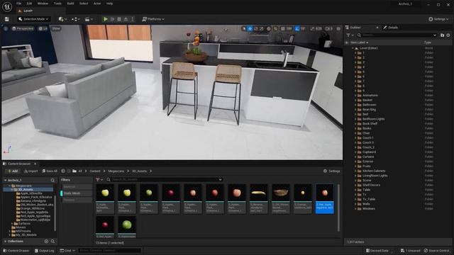 39. Unreal Engine 5.1 Для архитектурной визуализации - Симуляция физики смотреть онлайн