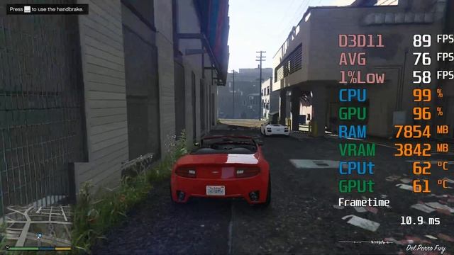 AMD Radeon RX 6500 XT -- Intel Core i5-3470 -- GTA V FPS Test смотреть онлайн
