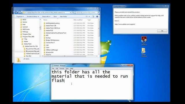 Adobe Flash CS6 Error 1 Possible Solution смотреть онлайн