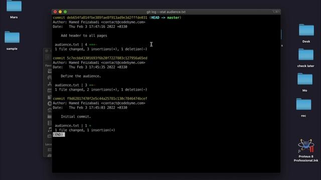 قسمت ۳۷ آموزش Git (Viewing the History of a File) смотреть онлайн