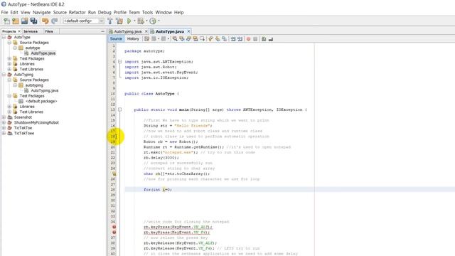 Auto-Typing Java Mini Project смотреть онлайн