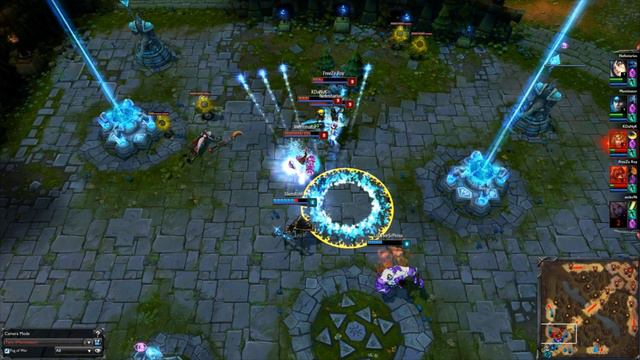 Funny moment at base Ultra rapid fire mode - League of legends Random Urf top pro lol plays Fails смотреть онлайн