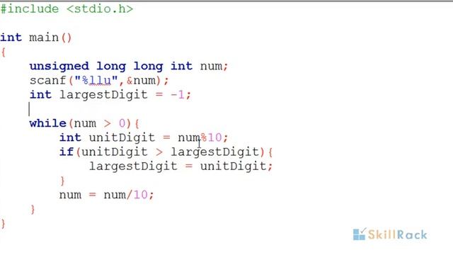 Largest Digit in a Number смотреть онлайн