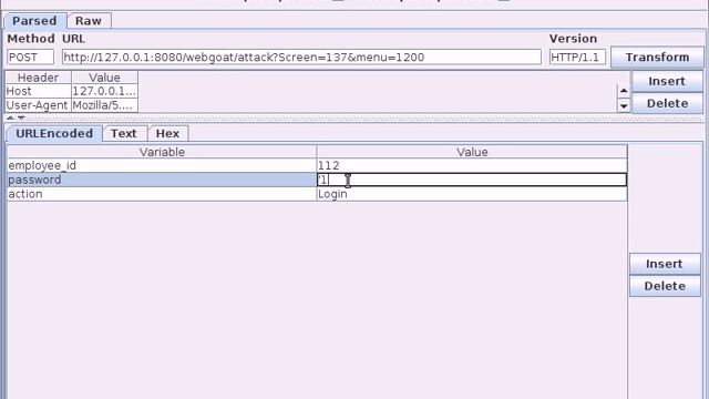 WebGoat v5.3 - Injection Flaws - LAB - Stage 1: String SQL Injection смотреть онлайн