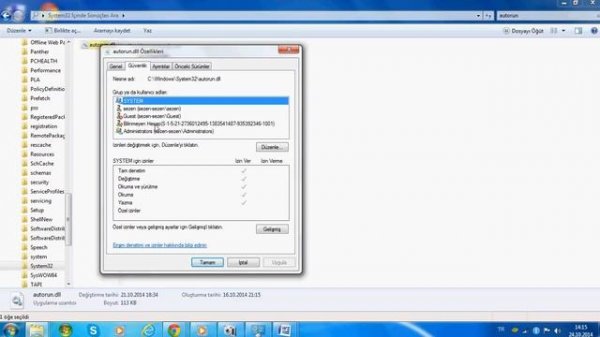 autorun dll hatası