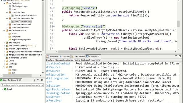 Springboot User app restAPI part2 смотреть онлайн