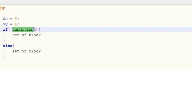 IF Else condition in PHP смотреть онлайн