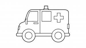 КАК НАРИСОВАТЬ МАШИНУ СКОРОЙ ПОМОЩИ ЛЕГКО И БЫСТРО УЧИМСЯ РИСОВАТЬ