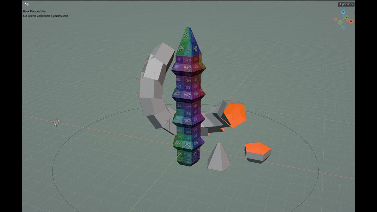 Array — полный разбор модификатора в Blender смотреть онлайн