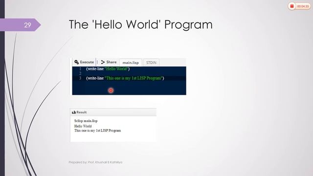 14_8 LISP Programming Language смотреть онлайн