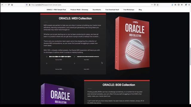Cymatics : Oracle - FREE sample Packs For Music Production смотреть онлайн