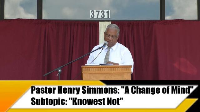 Pastor Henry Simmons: "A Change of Mind" смотреть онлайн