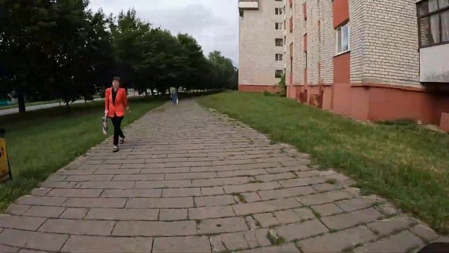 Первые съёмки на экшен камеру, поездка на электросамокате, кота зовут Марс),  Лето Июль, 4K