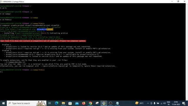 Install Drupal on Windows 10 in Less Than 10 mins !! | Create Your Own Website !! | Using Composer смотреть онлайн