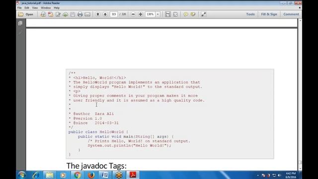 Chapter-32 Java Documentation (Java Documentation) смотреть онлайн