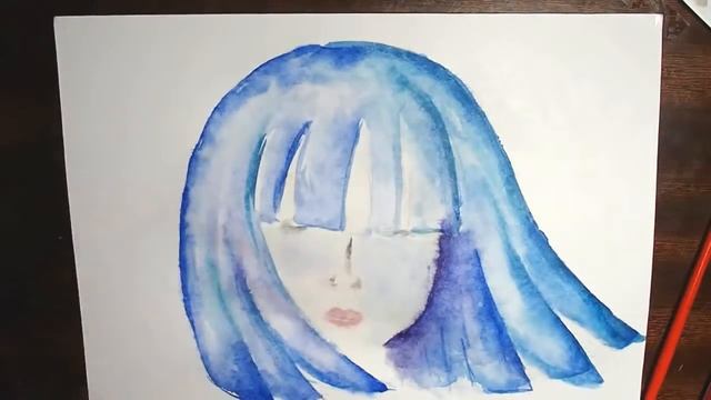 Drawing sadness by watercolor / рисуем грусть акварелью смотреть онлайн