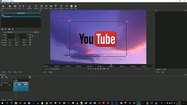 Shotcut - How To Move Images (Animate Movement)