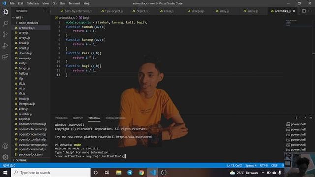 Modularisasi kode dalam JavaScript-Node.js || Modul 3 смотреть онлайн