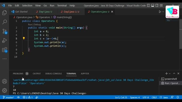 Day 4 : Operators in Java in Telugu | Java Course in Telugu | Vamsi Bhavani смотреть онлайн