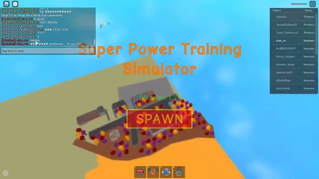 Играем в super power traning simulator (roblox) смотреть онлайн