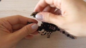 Брошь  Скорпион  из бисера. МК. 2 часть / DIY Beaded Scorpio Brooch 2 part