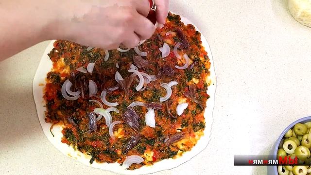 Пицца с анчоусами и каперсами смотреть онлайн