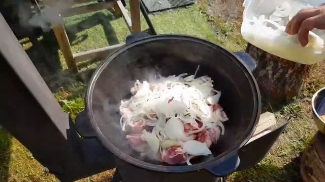 Шашлык в казане из баранины смотреть онлайн