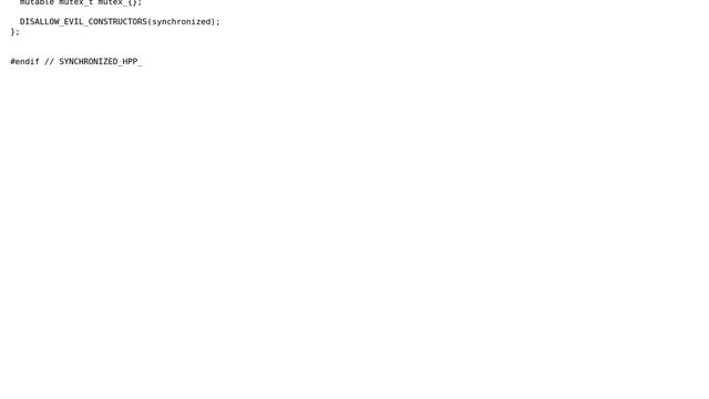 Code Review: Synchronized template wrapper class смотреть онлайн