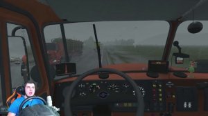 УТОПИЛ УРАЛ В ОГРОМНОЙ ЛУЖЕ - СУРОВАЯ РОССИЯ в EURO TRUCK SIMULATOR 2