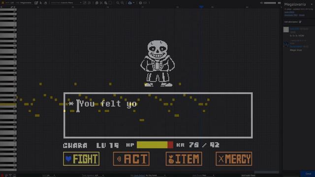 Undertale's 8th Anniversary Megalovania Remake Online Sequencer + Sans Fight