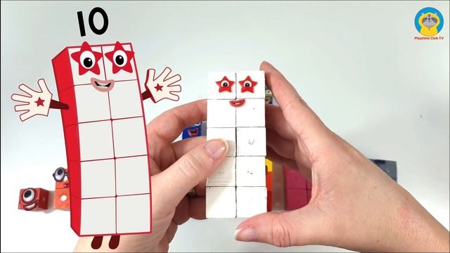 DIY Numberblocks with Magnetic Cubes | Playtime Club TV смотреть онлайн