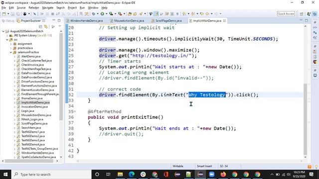 Chapter 15: Wait Mechanism in Selenium смотреть онлайн