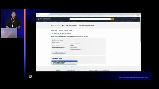 AWS re:Invent 2021 - {New Launch} AWS Marketplace for Containers Anywhere смотреть онлайн