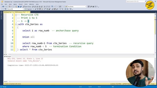 Recursive CTE | Common Table Expression (part-2) | SQL Server Advanced (বাংলা) - #08 смотреть онлайн