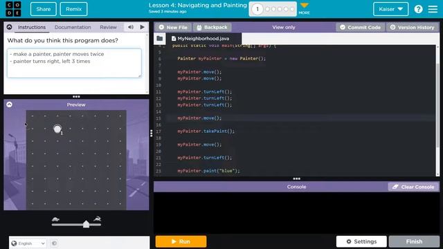 Code.org Lesson 4.1 Navigating and Painting | Tutorial with Answers | Unit 1 Computer Science A смотреть онлайн