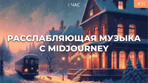 Зимняя расслабляющая музыка c фоном Midjourney | Музыка для сна, учебы, отдыха | Нейронная сеть