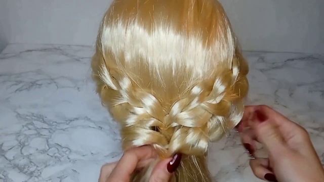 Прическа из резинок. Лёгкая причёска для девочек на каждый день смотреть онлайн