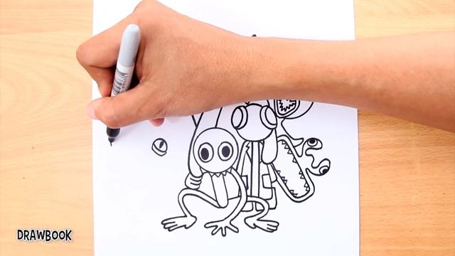 How to draw ALL the monsters from RAINBOW FRIENDS (Chapter 1 & Chapter 2) TOGETHER смотреть онлайн