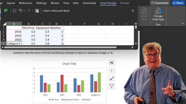 How to Create a Chart in Word - EASY Tutorial смотреть онлайн