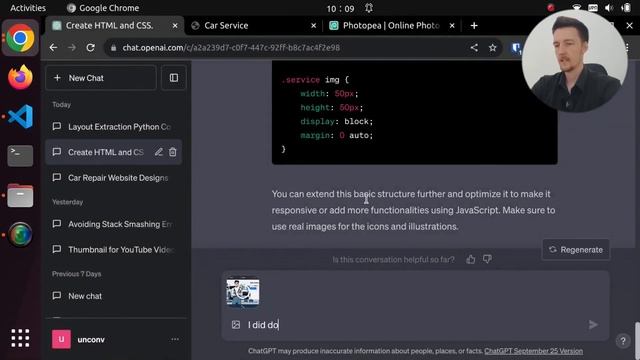 Website Graphic Design with DALL-E 3 (+ Conversion to HTML & CSS) смотреть онлайн