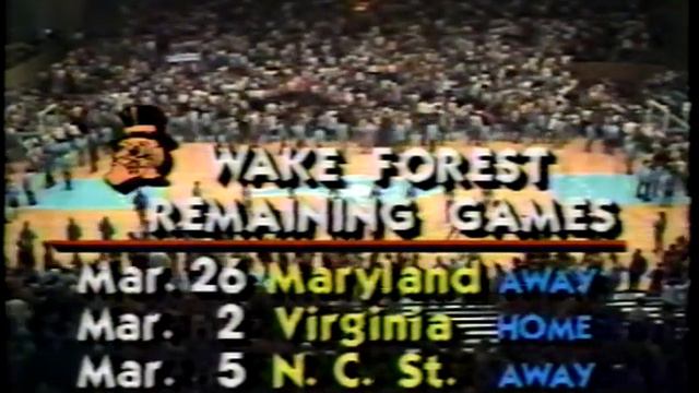 1983/02/24 NCAA RS North Carolina vs Wake Forest Jordan 20 PTS смотреть онлайн