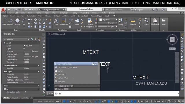 24_1 (EXTRA TOOL) SOME USEFUL TEXT's COMMANDs, TEXT TO MTEXT, TEXT EXPLODE, TEXT ALIGN, FIND, SPELL смотреть онлайн