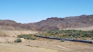 Тепловоз ТЭП33А-0035 с поездом №301 Семей - Алматы