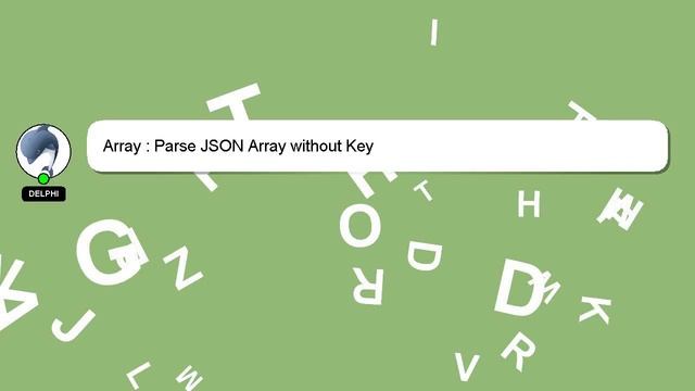 Array : Parse JSON Array without Key смотреть онлайн