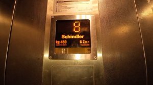 Электрический лифт (Schindler-2009 г. в.) V=1 м/с грузоподъёмность 450 кг. (387)