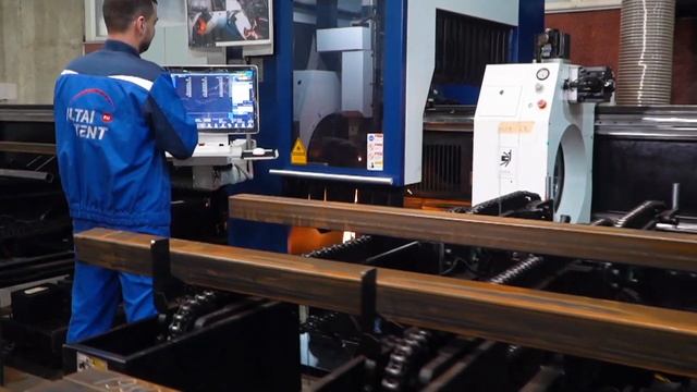 Создание стальных тентовых конструкций // Как работает производство на заводе «Алтай-Тент» смотреть онлайн